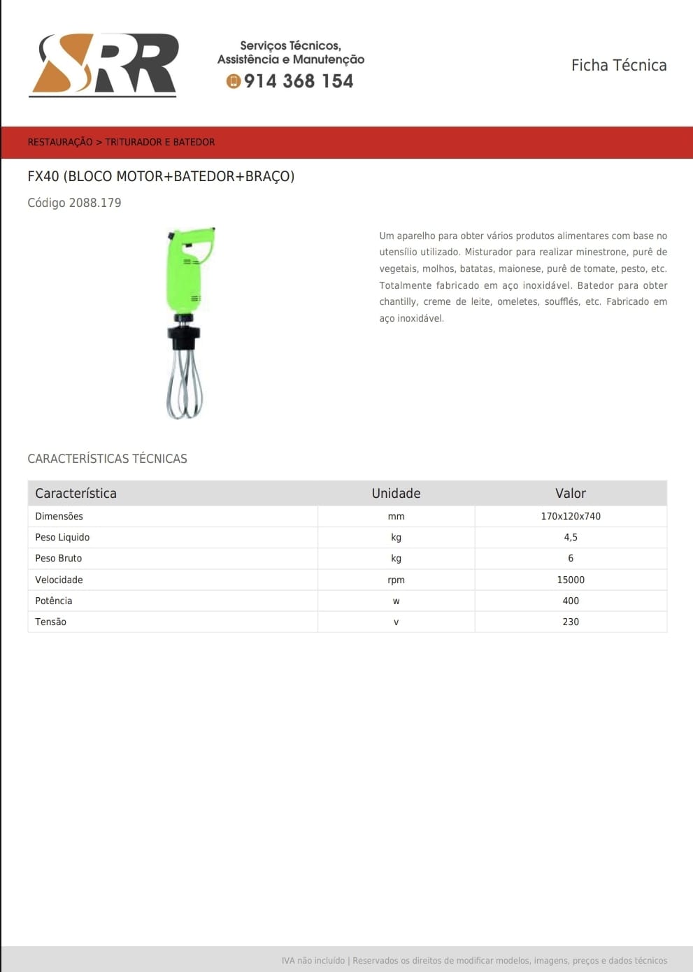 Venda de Equipamentos